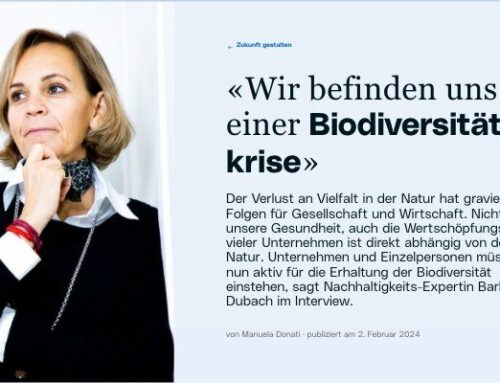 A Biodiversity Crisis – Interview with Barbara Dubach (German article)
